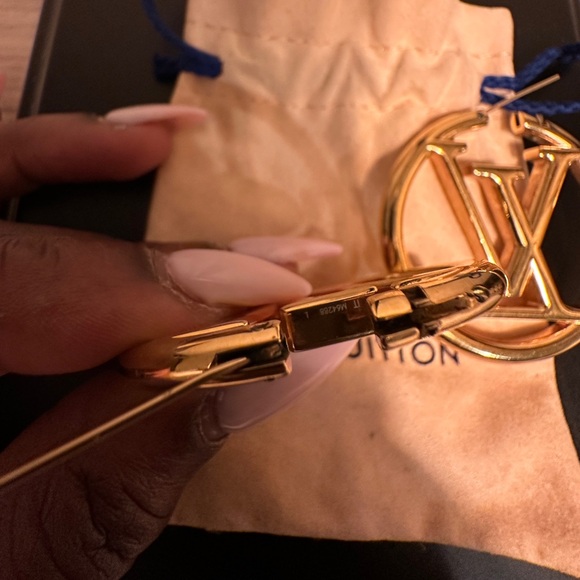 **Louis Vuitton Louise Hoop GM Earrings - Authentic & Lightly Used!** - Picture 11 of 14